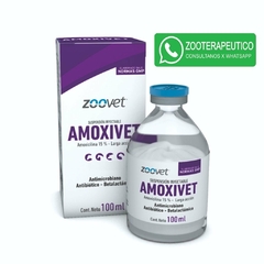 Amoxivet Antibiótico inyectable Betalactámico Larga acción 100ml - Zoovet