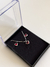 Conjunto coração vermelho