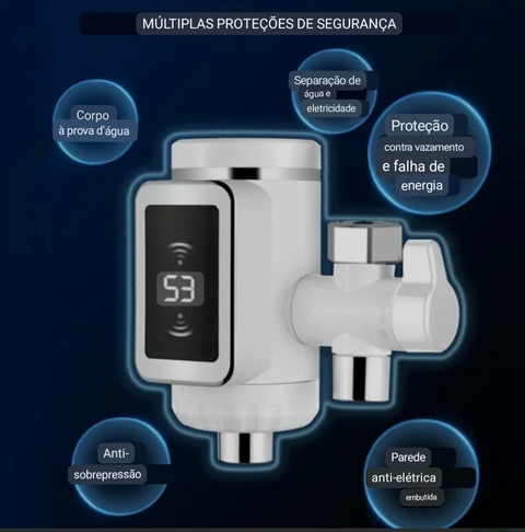 torneira de cozinha aquecedor de agua eletrica intantãnea