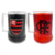 Jogo de 2 Caneca de Gel do Flamengo de 400ml Preto e Vermelho Oficial