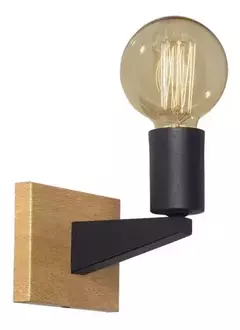 Aplique Modelo Lucca Madera 1 Luz