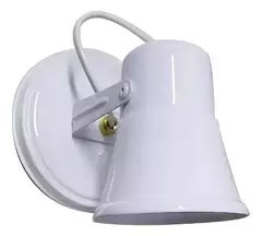 Aplique de pared tipo capuchón de chapa blanco y negro - comprar online
