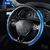 Universal antiderrapante de fibra de carbono cobertura de direção do carro cap - Mega Brilho Estética Automotiva