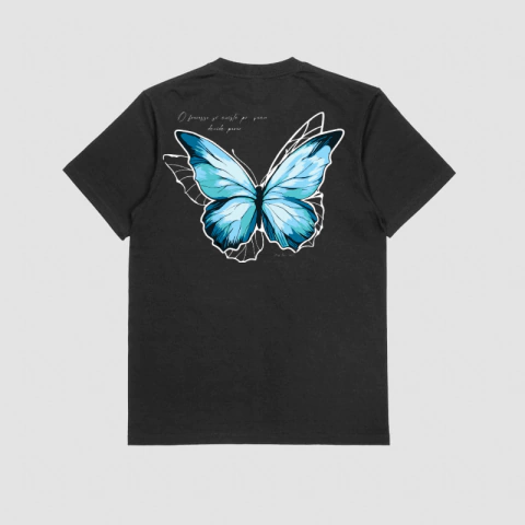 Camiseta Butterfly | Preta - comprar online