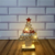 Mini Arvore De Natal Enfeite De Madeira Com Luzes De Led 19cm