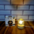Luminária Mesa Globo 3d Com Base De Madeira Enfeite Luminoso - comprar online