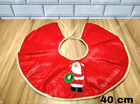 Saia Base Redonda Árvore Natal Enfeite Presente 40cm Toalha