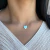 GARGANTILHA SILICONE CORAÇÃO PRATA LISA