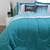 Kit Edredom Linho Colorido Casal Queen cor:Verde (3202-12) - comprar online