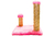 Luppet Brinquedo Arranhador Quadrado Com Postes Para Gatos Rosa
