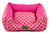 Cama Quadrada para Cachorro ou Gato Luppet Luxo Rosa Geométrica - comprar online