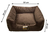 Cama Quadrada para Cachorro ou Gatos Super Luxo Luppet Marrom - comprar online