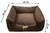 Cama Quadrada para Cachorro ou Gatos Super Luxo Luppet Marrom - comprar online