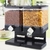 DISPENSADOR DUPLO DE CEREAIS PORTA ALIMENTOS SUCRILHOS GRANOLA COM 2 POTES HERME