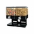 DISPENSADOR DUPLO DE CEREAIS PORTA ALIMENTOS SUCRILHOS GRANOLA COM 2 POTES HERME na internet