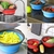 ESCORREDOR MACARRAO ALIMENTOS RETRATIL EM SILICONE ARROZ LEGUMES SALADA PORTÁTIL