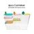JOGO DE 6 POTES HERMETICOS KIT PORTA MANTIMENTOS ALIMENTOS COZINHA EMPILHAVEL - comprar online