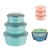 KIT 3 POTES REDONDO PORTA ALIMENTOS MANTIMENTOS FREEZER MICROONDAS