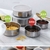 KIT 5 POTES TIGELAS INOX GUARDA ALIMENTO - comprar online