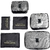 ORGANIZADOR MALA VIAGEM KIT COMPLETO 6 PEÇAS NECESSAIRE PORTA GUARDA ROUPAS