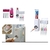 DISPENSADOR PASTA DENTE COM SUPORTE 5 ESCOVAS AUTOMATICO PORTA CREME DENTAL APLICADOR 2 EM 1 - FamyresModaeUtilidades