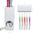 DISPENSADOR PASTA DENTE COM SUPORTE 5 ESCOVAS AUTOMATICO PORTA CREME DENTAL APLICADOR 2 EM 1 - loja online