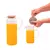 Kit 2 potes de vidro borossilicato suco com tampa de bambu - Oikos - FamyresModaeUtilidades