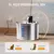 Newpet Filtro de bebedouro automático para gatos com capacidade de 3L em aço i - FamyresModaeUtilidades
