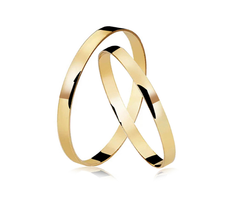 Aliança de Casamento Gold class