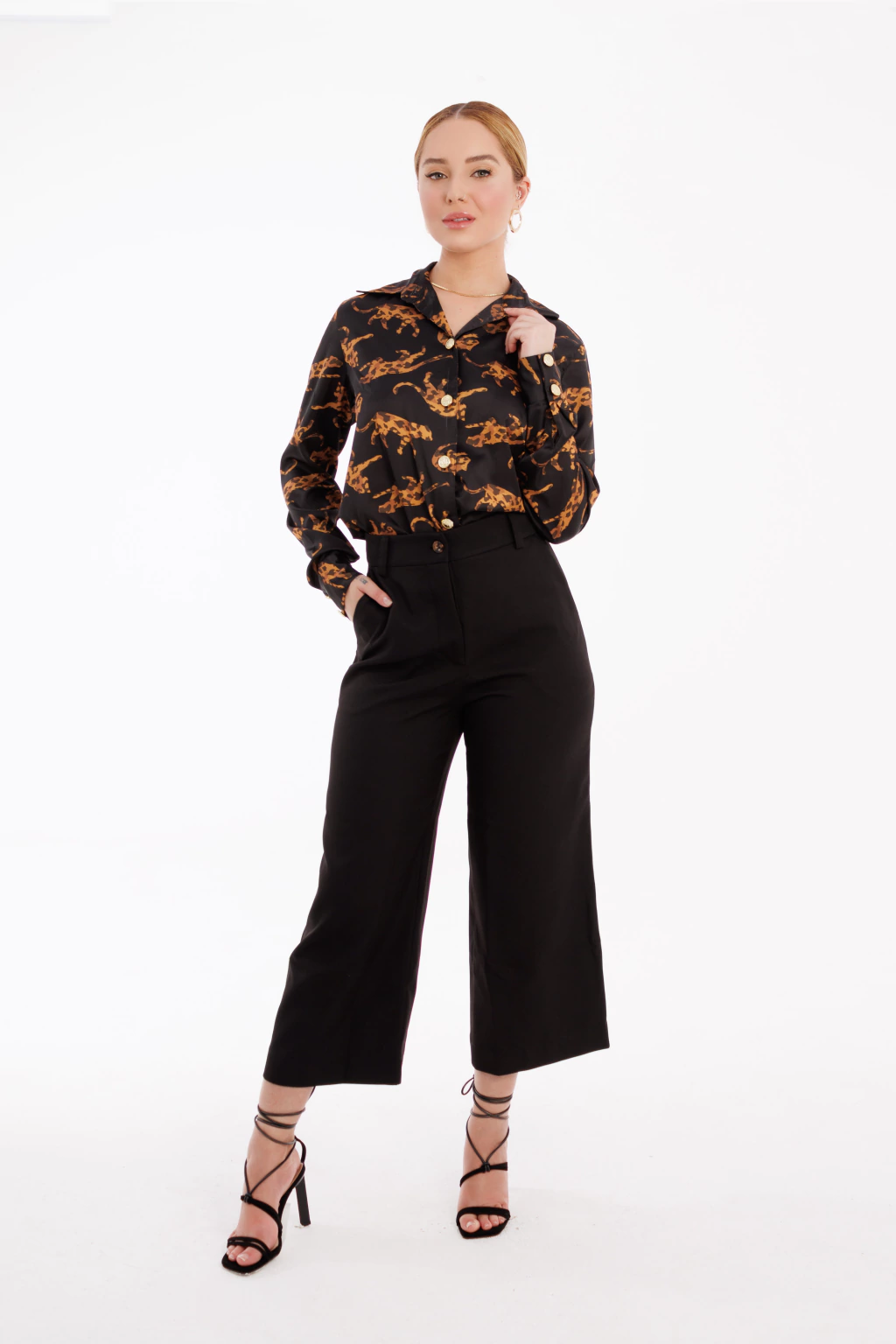 Calça Alfaiataria Cropped Lume