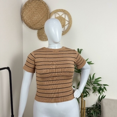T-shirt tricot listrada - loja online