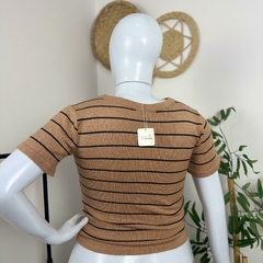 T-shirt tricot listrada na internet