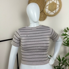 Imagem do T-shirt tricot listrada