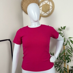 T-shirt malha canelada viscose - loja online