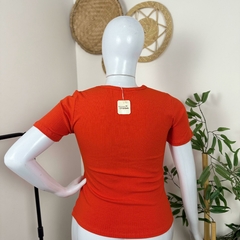 Imagem do T-shirt malha canelada viscose