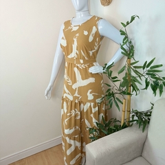 Vestido longo estampado - GG - comprar online