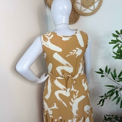 Vestido longo estampado - GG - comprar online