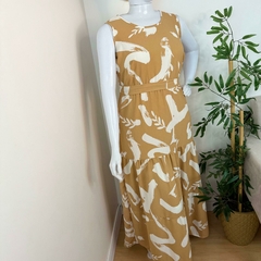 Vestido longo estampado - GG - loja online