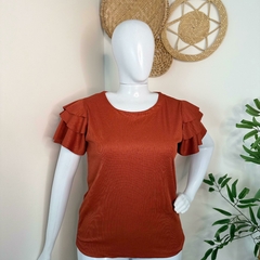 Blusa malha canelada - 44 ao 48