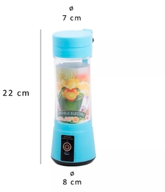 Licuadora Portátil Deportiva Autolimpiante Usb 380ml 4 Hojas - comprar online