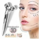 Masajeador Facial Manual 3d Cuidado De La Piel Plateado