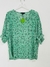 Blusa estampada verde