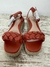 Huarache naranja trenza
