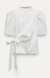 Blusa blanca lazo