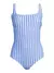 Traje de baño líneas azules