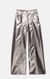 Pantalon efecto piel metálico