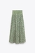 Falda verde ZARA (L)