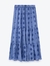 falda Azul bordada