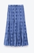 falda Azul bordada - comprar en línea