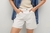 Shorts MNG demin blanco